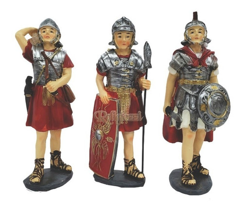 Soldados Romanos 11cm 3 Piezas 531-61001 Religiozzi