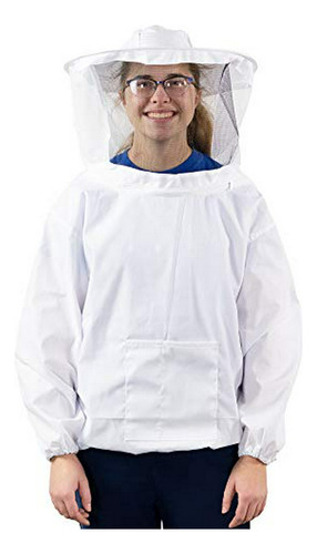 Traje De Apicultura Profesional Blanco Mediano  Bee-v105m