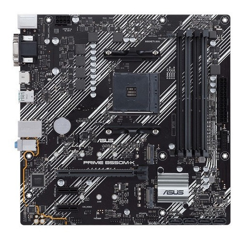 Imagen 2 de 9 de Motherboard Asus Prime B550m-k Amd Ryzen Am4 Ddr4 Gamer M.2