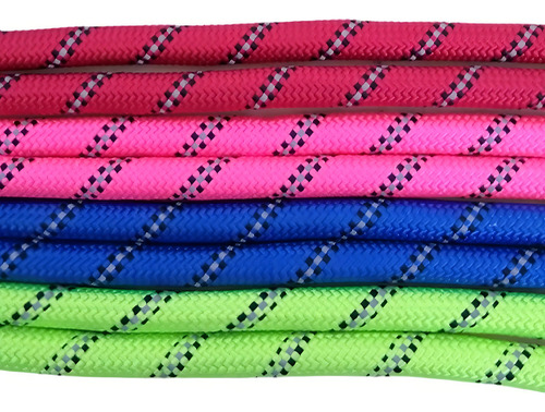 Guia Para Cão De Grande Porte Em Corda Resistente Em Cor Rosa