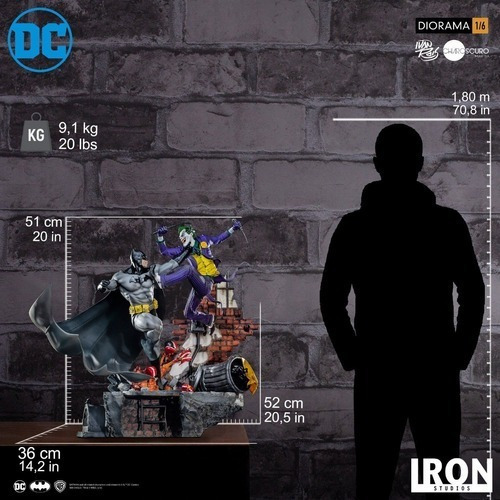 Batman Vs Joker 1/6 - Dcby Ivan Reis Series 4 - Iron Studios