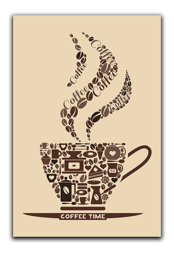 Imagem 4 de 6 de Kit Placas Quadros Decorativos 3 Pçs 20x30 Cantinho Do Café