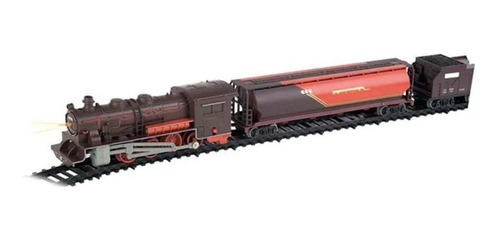 Imagem 5 de 6 de Super Locomotiva Luz/ Som 40 Pçs Trenzinho Ferrorama 8003
