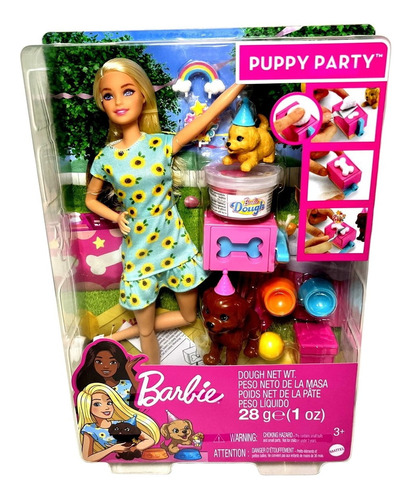 Boneca Barbie Loira Aniversário Pet Com Acessórios Original