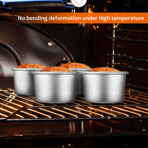 Moldes Para Tartas Pequeños, Antiadherentes, 4 Unidades, Con