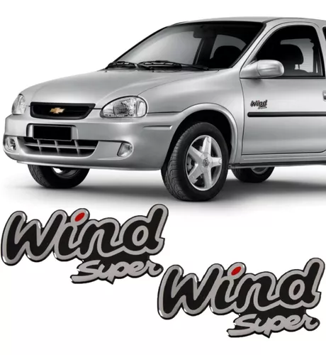 Emblema Adesivo Resinado Chevrolet Corsa Wind - Ramos e Copini Autopeças