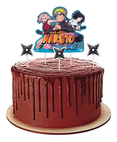 Topo de Bolo Naruto - Fazendo a Nossa Festa  Bolo naruto, Festa infantil  naruto, Festa naruto