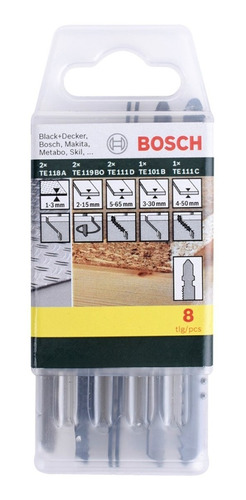 Set Seguetas Para Metal/madera 8pz. Bosch 2607019458