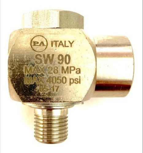 Cople Swivel Para Brazo Giratorio Acero Inoxidable Color Plateado