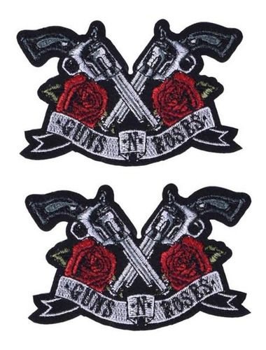 Parche Bordado Para Gorras, Mxrss-002, 2 Parches, Gun N Rose