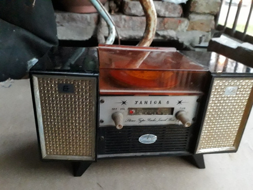 Antigua Mini Radio Forma De Tocadiscos Transistor Colección (Usado)