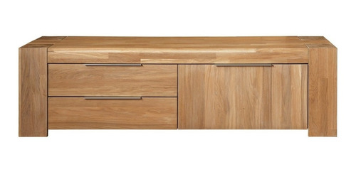 Imagen 2 de 5 de Mueble Tv 100% Madera Maciza De Roble Ref: Maciza04