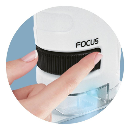 Microscópio Portátil Ampliação 60x 120x Brinquedo Dm Ciência