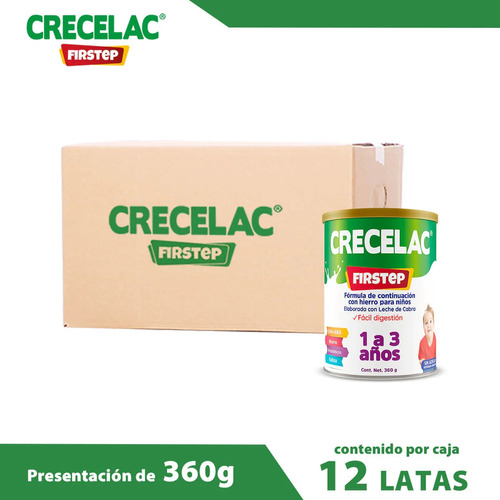 Crecelac 12pack Fórmula  Para Lactante Firstep 1-3años 360gr