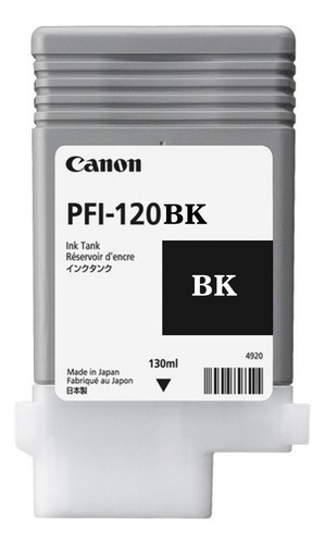 Cartucho De Tinta Canon Pfi-120 Color Negro De 130 Ml
