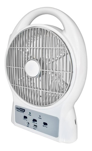 Ventilador Recargable 8puLG Blanco 3 Vel Sk-708 Cargador Usb