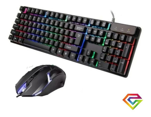 Kit Teclado Y Mouse Gamer Rgb