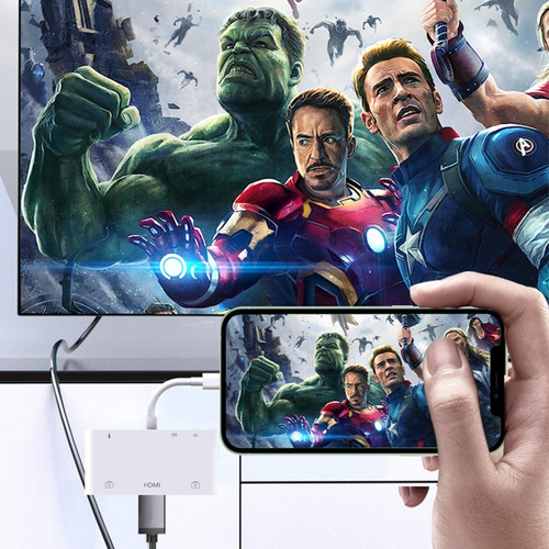 Imagen 9 de 10 de Cable Adaptador Lightning A Hdmi Para iPhone iPad