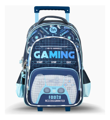 Mochila Carro 18 Con Luz Level Up Gamer Footy F3261