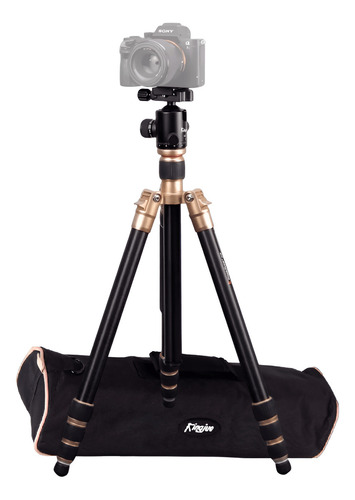Tripé / Monopé Kingjoy Ac-288 Cabeça Ball Head Alumínio 10kg Cor Dourado