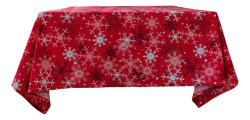 Mantel Con Forma De Copo De Nieve N Christmas, Color Rojo, R