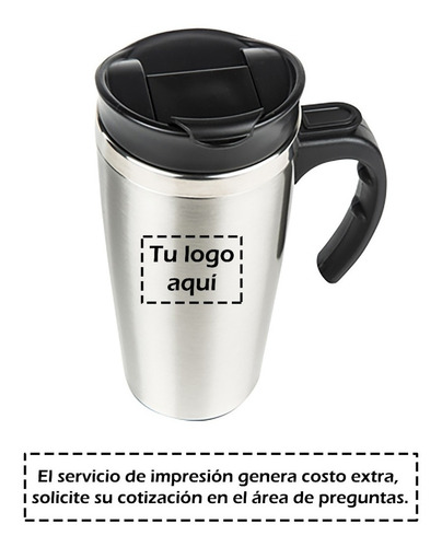 Imagen 4 de 10 de Termo De Acero Inoxidable Antiderramable Cap 400ml