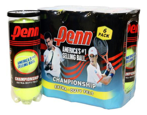 Pelotas Bolas De Tennis Head Penn Pack 6 Total 18 Pelotas