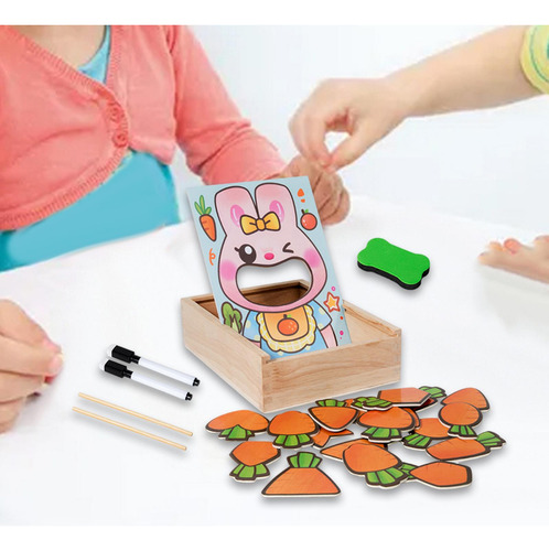 Juego De Alimentación De Juguete Intelectual De Madera Para