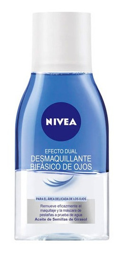 Desmaquillante Ojos Nivea Bifásico Todo Tipo Piel 125 Ml