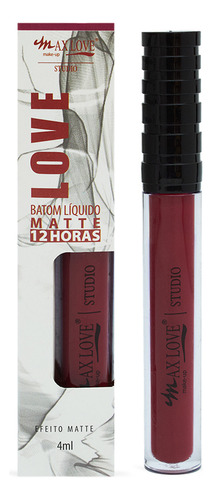 Batom Líquido Matte 12 Horas Cor 77 4ml Vermelho