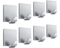 Comprar 8pcs Ganchos Pared Adhesivos Inoxidable Ganchos Para Colgar