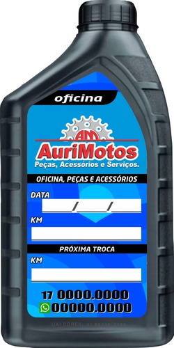 Imagem 8 de 8 de Adesivo Troca De Óleo Pra Moto 500 Unid.