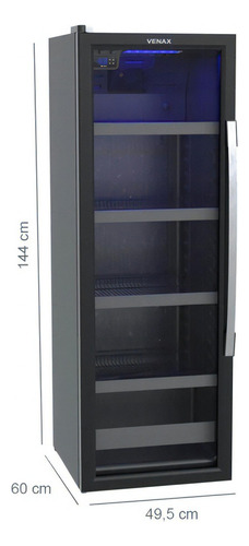 Kit Cervejeira E Adega Venax 200 Litros Preto Fosco 220v