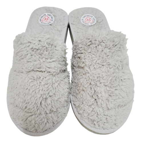 Pantuflas Peludas Peluche Piel De Mujer Dama Invierno Local!