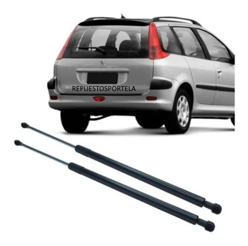 Kit X2 Amortiguadores De Porton Peugeot 207 Sw Break Todos 