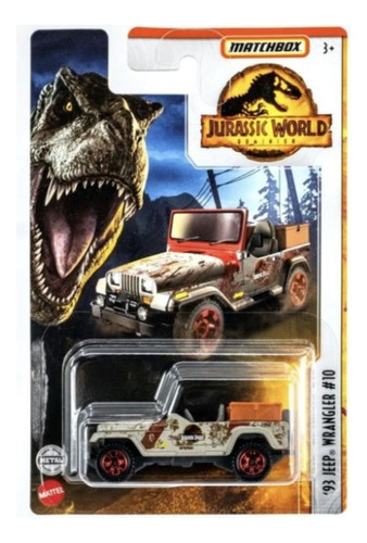 Vehiculo Jeep Wrangler Numero 10 De Jurassic World Dominion
