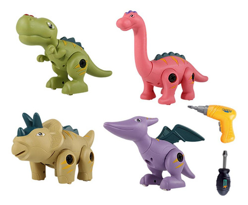 Desmontar Juguetes De Dinosaurios Con Herramientas 7 Pcs
