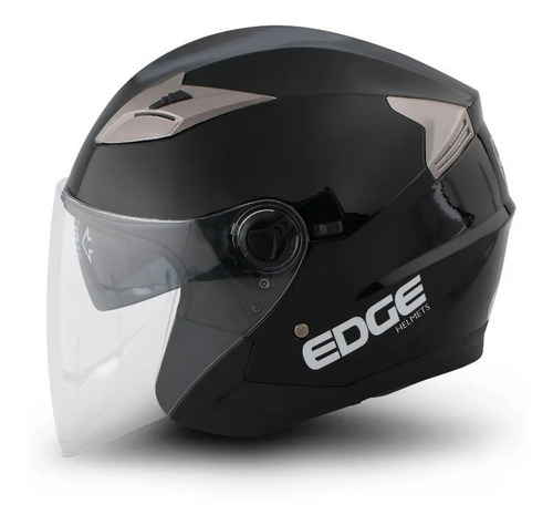 Casco Moto Semi Integral Edge Jaguar Solid Moto Bicicleta