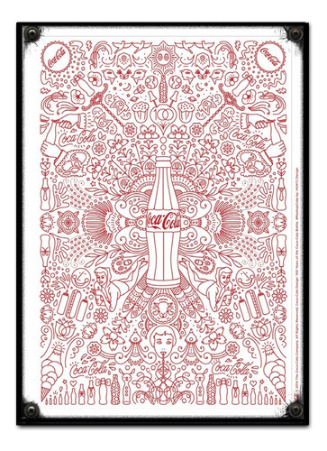 #627 - Cuadro Decorativo Vintage - Coca Cola Poster No Chapa