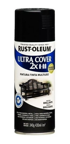 Pintura Spray Aerosol Rust Oleum Negro Brill. Nalon