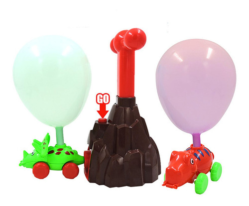 (1 Juego) Balloon Power Car - Caja De Color 3a