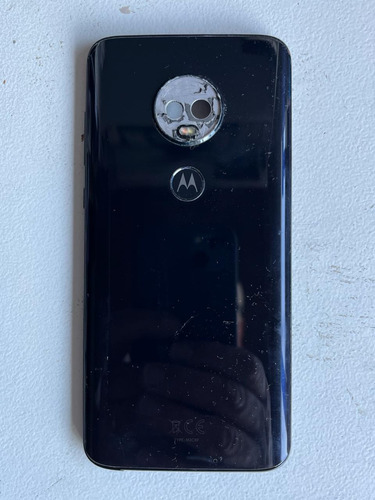 Carcasa Chasis Tapa Moto G7 Plus Azul Completa Original