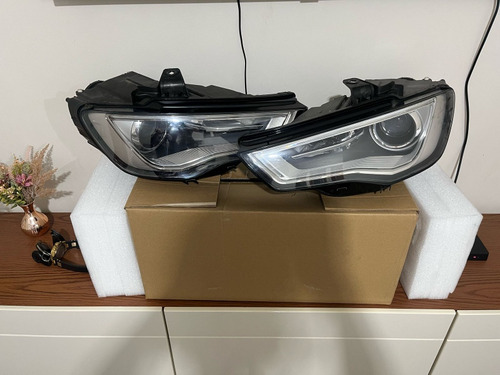 Par De Farol Bi Xenon Original Do Audi A3 2016