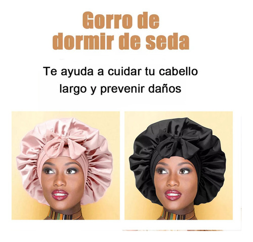. 2pz Gorro De Seda Para Dormir Y Para Mujer Dormir Y