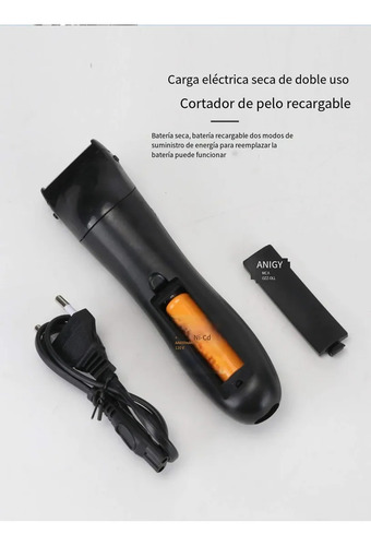 Rasuradora Maquina Afeitadora De Barba Y Cabello Kaiwei C555 Negro
