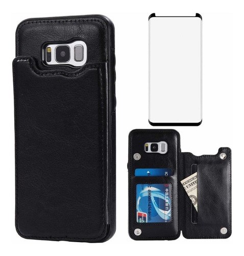 Asuwish - Funda Para Samsung Galaxy S8 Y Protector De Pantal