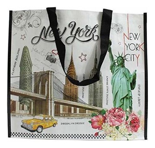 New York Statue Of Liberty Bolso De Mano Grande Reutili