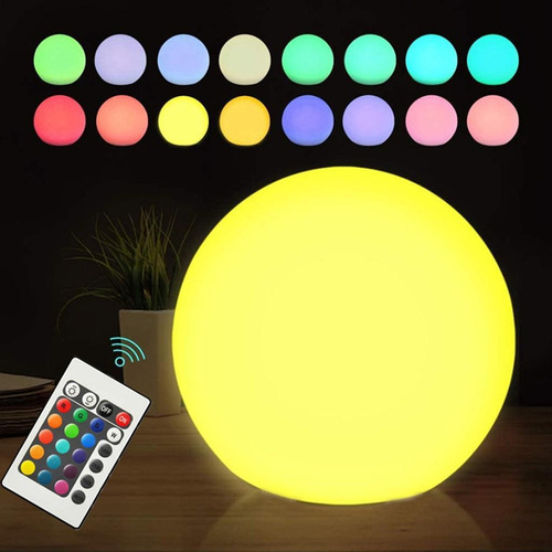 * Bola De Luz Led Que Intensamente Flotante Ip65 12cm