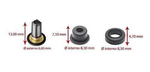 Imagem 3 de 7 de Kit Reparo Bico Injetor Civic 2007 2008 2009 2010 2011 2012