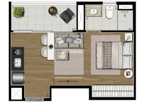 Imagem 10 de 15 de Studio Impecável Na Vila Olímpia! - Pj58284